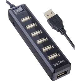USB-хаб Perfeo PF-H034 Black