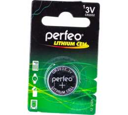 Батарейка Perfeo CR2032/1BL 3V CR2032
